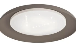 Penjamo Plafond 46,5cm LED 3000K 17W Brun