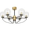 Perla 6 Taklampa 78cm 6L Mässing