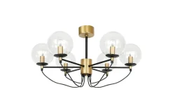 Perla 6 Taklampa 78cm 6L Mässing