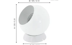 Petto Bordslampa 14cm GU10 LED 3000K 3W Vit