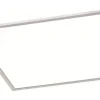 Phoenix Plafond LED 62x62cm borstat stål