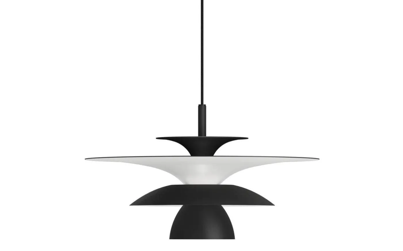 Picasso Taklampa 38cm Mattsvart
