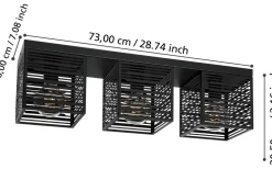 Piedritas Plafond 73cm Svart