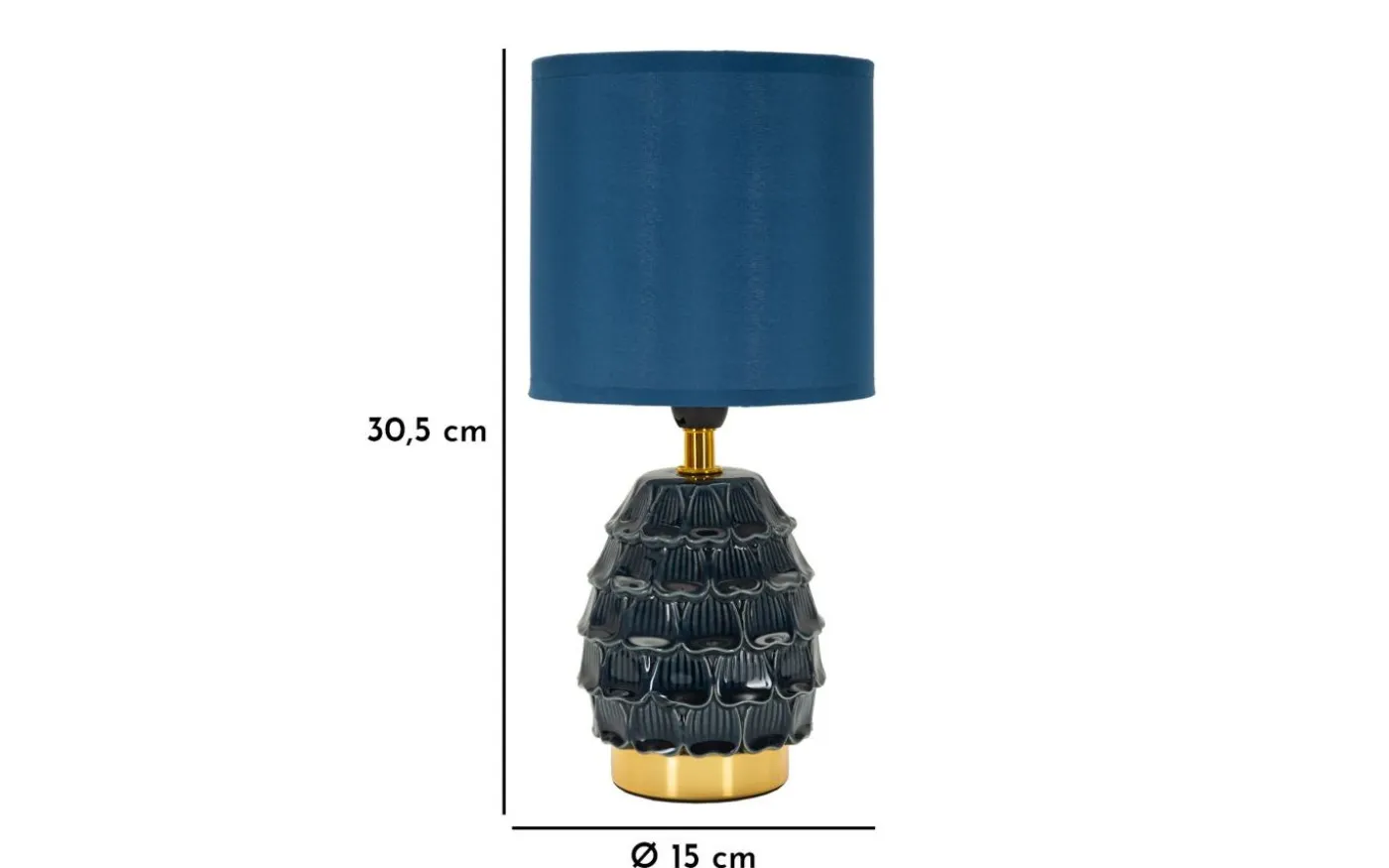 Pigny Bordslampa 30,5cm Blå