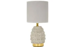 Pigny Bordslampa 30,5cm Ljusgrå