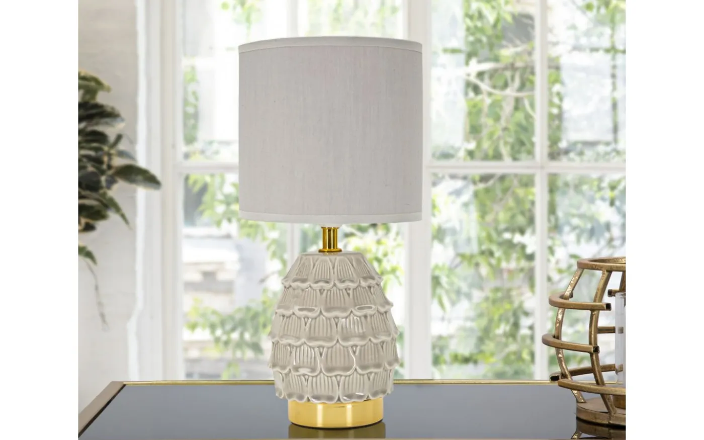 Pigny Bordslampa 30,5cm Ljusgrå
