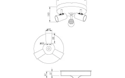 Pilot Takspotlight 25cm 3L Vit