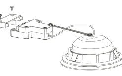 Pineda Spotlight LED 3000K 4,9W Nickel IP44