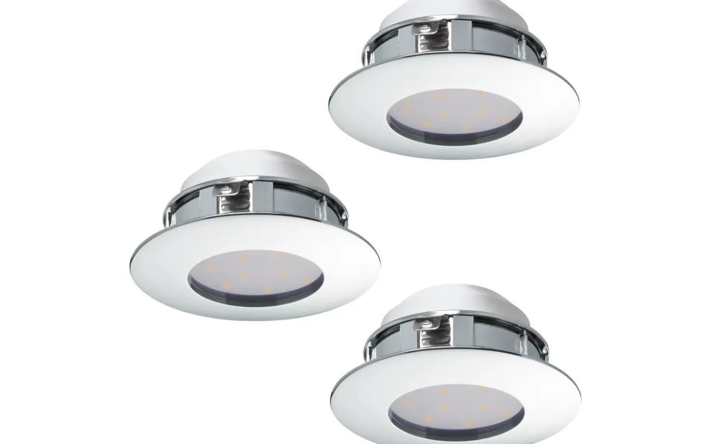 Pineda Spotlight 3-Pack LED 3000K 3x4,9W Krom IP44