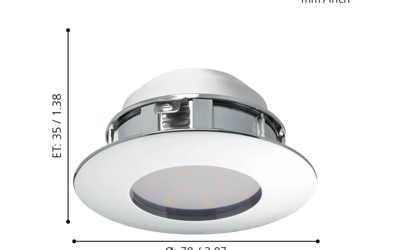 Pineda Spotlight 3-Pack LED 3000K 3x4,9W Krom IP44
