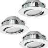 Pineda Spotlight 3-Pack LED 3000K 3x4,9W Krom