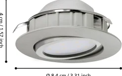 Pineda Spotlight 3-Pack LED 3000K 3x4,9W Nickel