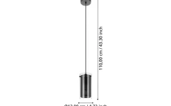 Pinto Textil 1 Fönsterlampa 12cm Svart