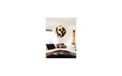 Planet taklampa 50cm Sandsvart