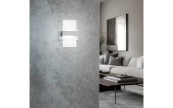 Platon Vägglampa LED 1-delad borstad aluminium