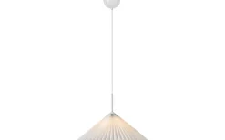 Plisado Taklampa 50cm Vit