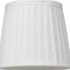 Plisserad Lampskärm Ø20cm Vit