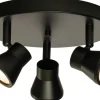 Pluto Takspotlight 20cm LED 3x5W 3000K Svart