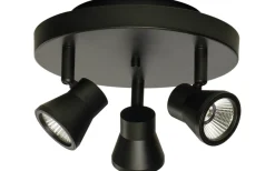 Pluto Takspotlight 20cm LED 3x5W 3000K Svart