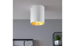 Polasso Takspotlight Ø10cm LED 3000K 3,3W Vit/Guld