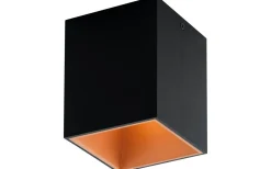 Polasso Takspotlight 10x10cm LED 3000K 3,3W Svart/Koppar