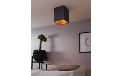 Polasso Takspotlight 10x10cm LED 3000K 3,3W Svart/Koppar