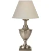 Pollino Bordslampa 33cm Antiksilver/Offwhite