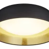 Ponts Plafond LED 45cm svart/guld