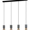 Prestwick 3 Taklampa 93cm Grå