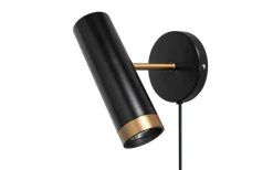 Puls 1L Vägglampa Svart/Guld