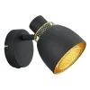 Punch Spotlight E14 matt svart/guld