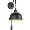 Punch Vägglampa E27 mattsvart