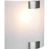 Pura Vägglampa 20cm E27 borstat stål