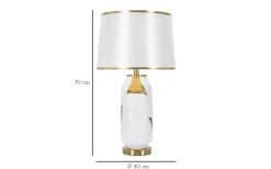 Quick Bordslampa 70cm Vit/Guld