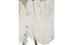 Quinto Golvlampa Fjäderställ 147cm Vit/Guld