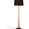 Rahul Golvlampa LED + E27 trä/svart