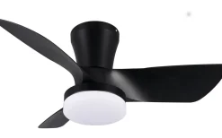 Randers Takfläkt 76cm LED mattsvart
