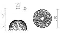 Rara Taklampa 54cm