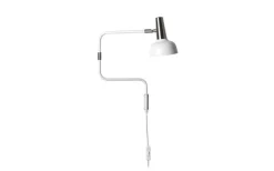 Ray Vägglampa Vit/Nickel