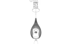 Razoni Fönsterlampa 19cm Svart