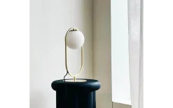 Reims Bordslampa 40cm Opal/Mässing