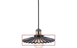 Reservglas till Cobbler Fönsterlampa Ø25cm Rök