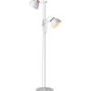 Århus Golvlampa 2L 150cm Vit/Trä
