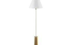 Rib Golvfot 129cm Borstad Mässing