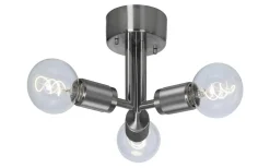 Rille Plafond 3L 28cm Borstad Krom