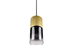 Robin Fönsterlampa 10cm E27 matt mässing/rökfärgad