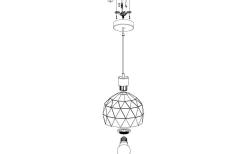 Roccaforte Fönsterlampa 17cm Svart/Guld