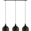 Roccaforte Taklampa 75cm Svart/Guld