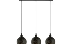Roccaforte Taklampa 75cm Svart/Guld