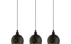 Roccaforte Taklampa 75cm Svart/Guld